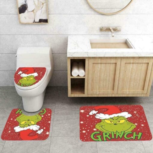 Christmas Grinch Bathroom Decoration Set - Image 3