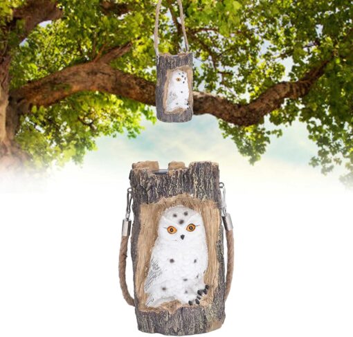 Solar Stump Owl Lamp - Image 2