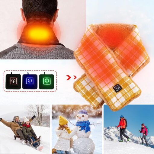 Plaid Electric Heating Scarf - Image 9