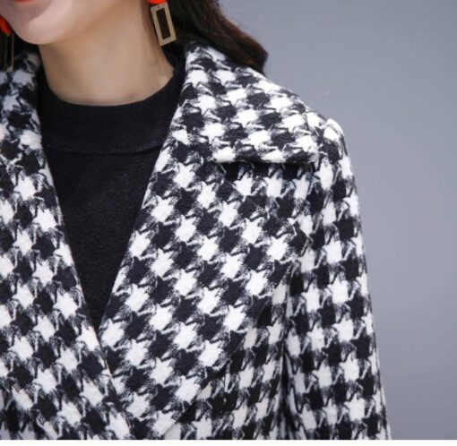 Houndstooth Trench Coat - Image 3