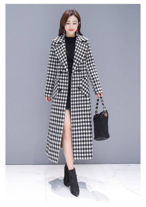 Houndstooth Trench Coat - Image 6