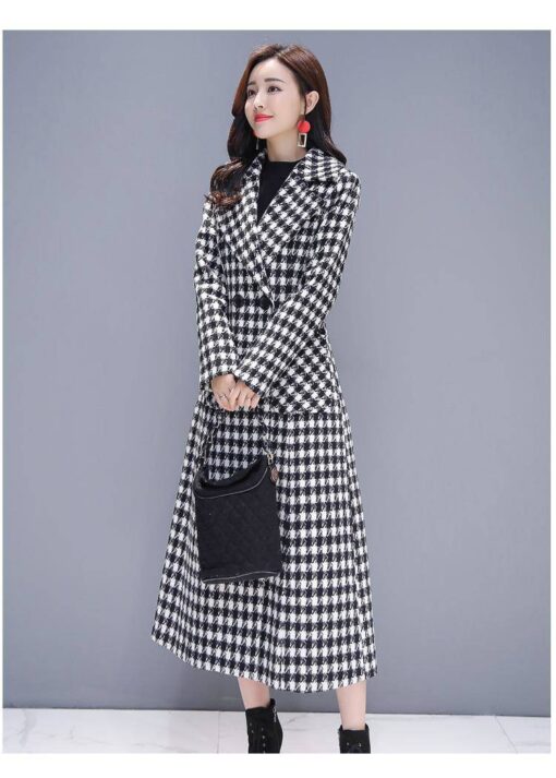 Houndstooth Trench Coat - Image 4