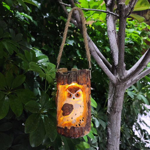 Solar Stump Owl Lamp - Image 17