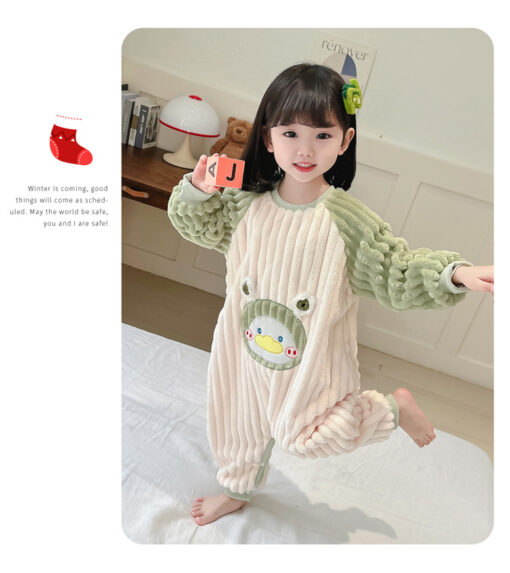 Kid Coral Fleece Jumpsuit - Image 14