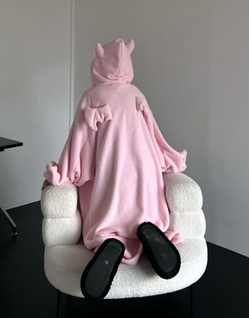 Little Devil Hooded Velvet Blanket - Image 13