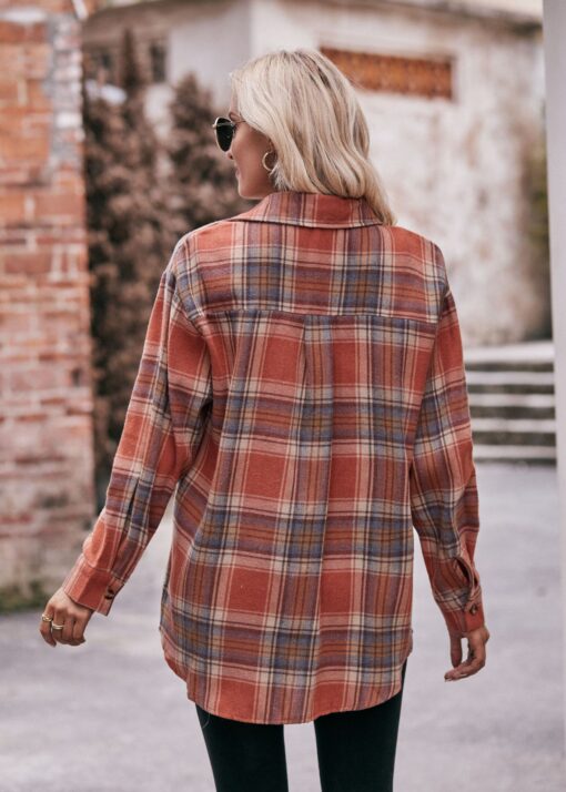 Casual Plaid Long Sleeve Shirts - Image 11