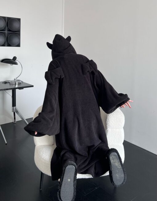 Little Devil Hooded Velvet Blanket - Image 7