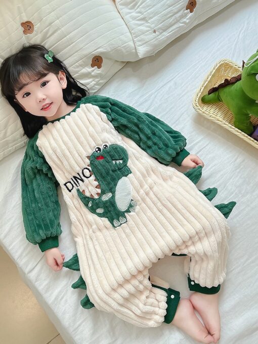 Kid Coral Fleece Jumpsuit - Image 11