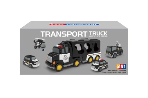 5 in 1 Police Truck Toys Set - Image 10