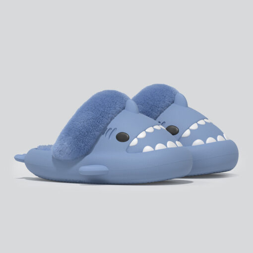 Winter Plush Shark Slides - Image 14