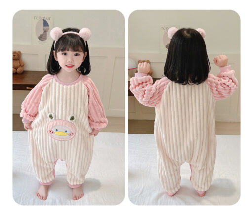 Kid Coral Fleece Jumpsuit - Image 6