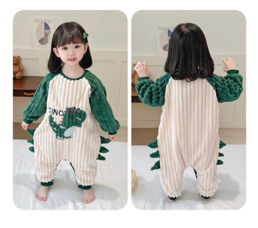 Kid Coral Fleece Jumpsuit - Image 8