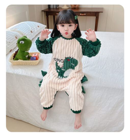 Kid Coral Fleece Jumpsuit - Image 9