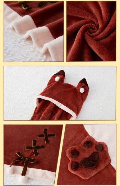 Super Soft Cozy Animal Hooded Shawl - Image 6