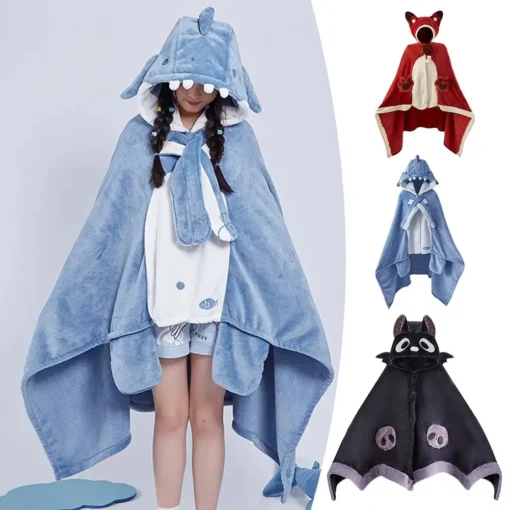 Super Soft Cozy Animal Hooded Shawl - Image 15