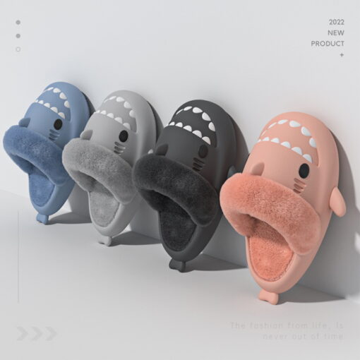 Winter Plush Shark Slides - Image 18