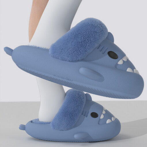 Winter Plush Shark Slides - Image 21