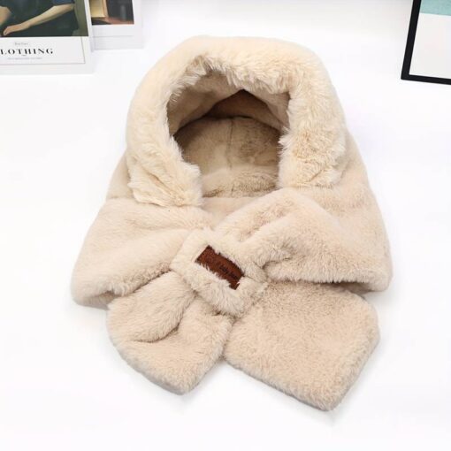 Cute Winter Warm Bear Plush Hat - Image 12