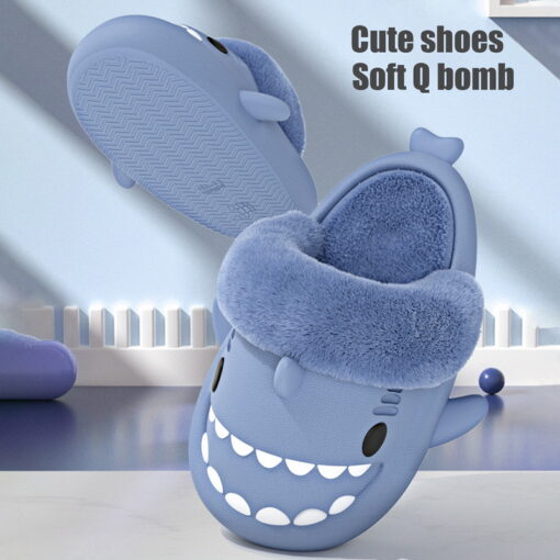 Winter Plush Shark Slides - Image 10