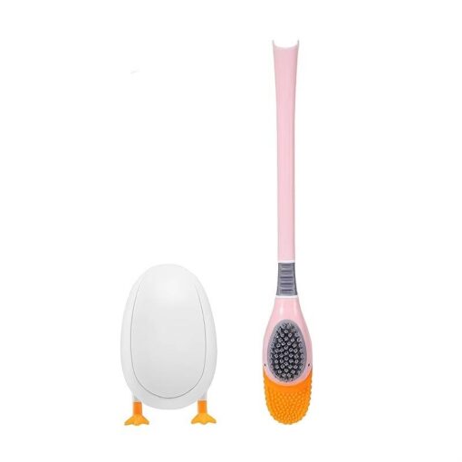 Duck Shape Toilet Brush With Holder - Image 10