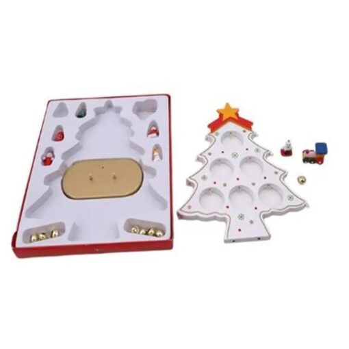 Wooden Christmas Tree with Mini Drop Ornaments - Image 9