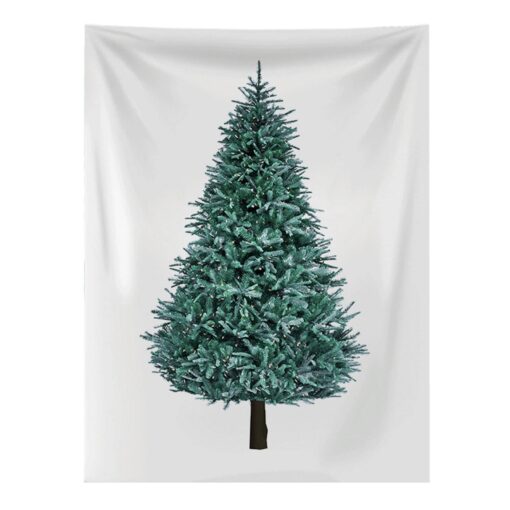 Christmas Tree Wall Hanging Cloth with 10M String Light Tapestry - Image 2