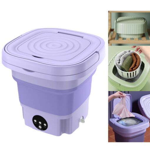 Portable Washing Machine Mini Foldable Small 8L Washer - Image 2