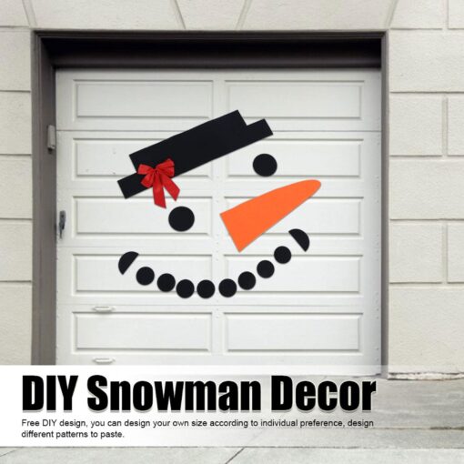 16 Piece Set DIY Christmas Snowman Garage Door Decoration - Image 4