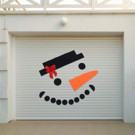 16 Piece Set DIY Christmas Snowman Garage Door Decoration - Image 5