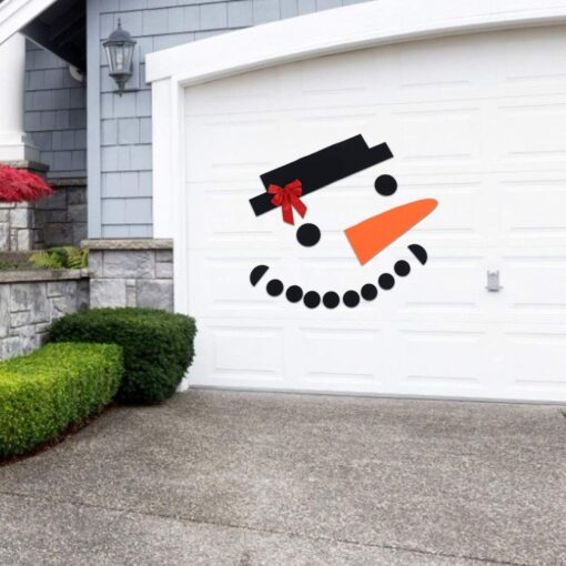 16 Piece Set DIY Christmas Snowman Garage Door Decoration