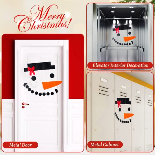 16 Piece Set DIY Christmas Snowman Garage Door Decoration - Image 9