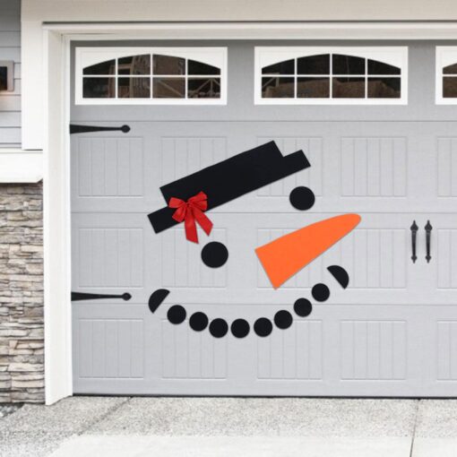 16 Piece Set DIY Christmas Snowman Garage Door Decoration - Image 7