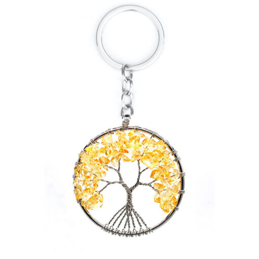 7 Chakra Tree of Life Pendant Necklace or Keyring - Image 4