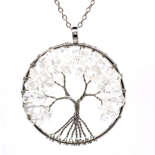 7 Chakra Tree of Life Pendant Necklace or Keyring - Image 17