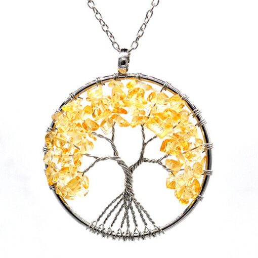 7 Chakra Tree of Life Pendant Necklace or Keyring - Image 18