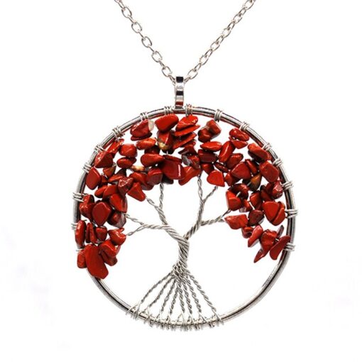 7 Chakra Tree of Life Pendant Necklace or Keyring - Image 19