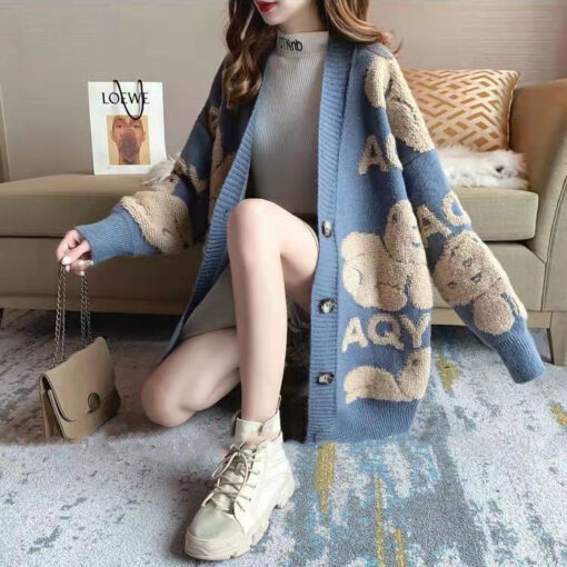 Women Casual Knit Cardigan - Image 7