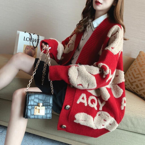 Women Casual Knit Cardigan - Image 10