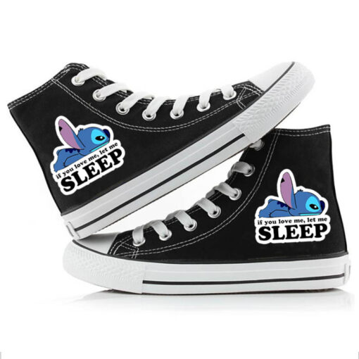 Cartoon Printed High Top Canvas Trainers