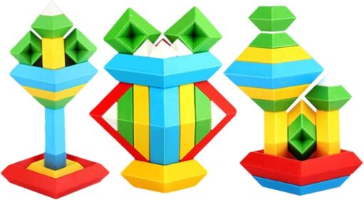 Stackable Geometric Pyramid Building Blocks - Image 14