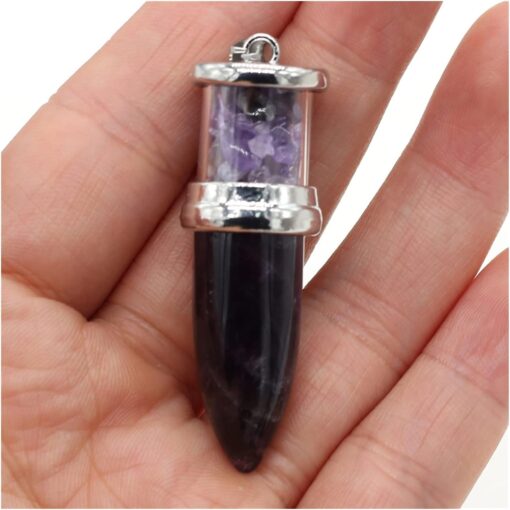 Natural Gem Stone Charms Necklace - Image 12