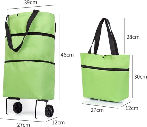 2 in 1 Foldable Grocery Cart - Image 12