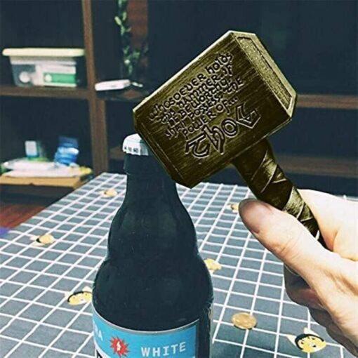 Hammer of Thor Shaped Beer Bottle Opener - Image 10