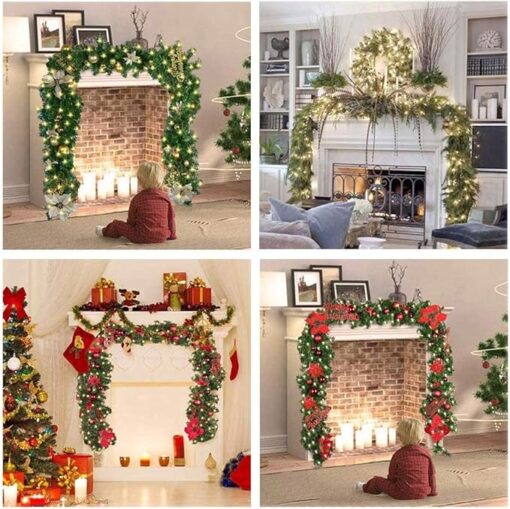 Christmas decoration Rattan with Light - Image 2