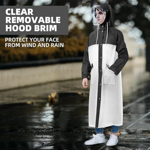 Hooded Placket Raincoat - Image 2