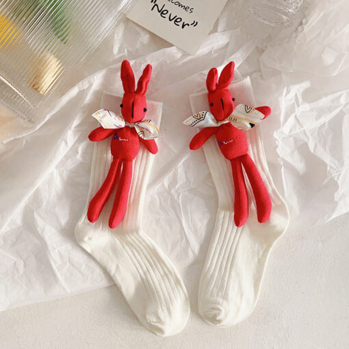 3D Rabbit Doll Funny Socks - Image 17