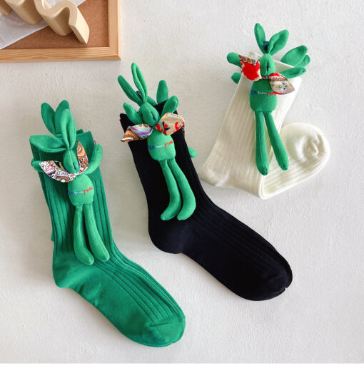 3D Rabbit Doll Funny Socks - Image 18