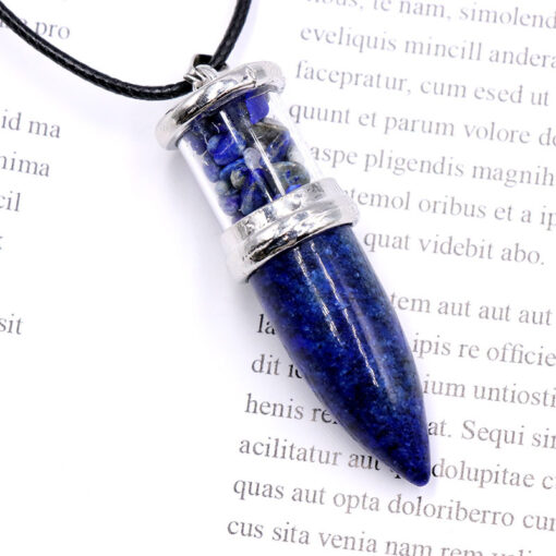 Natural Gem Stone Charms Necklace - Image 9