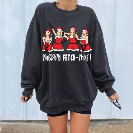 Mean Girls Inspired Merry Fetch-mas Sweatshirt - Image 5