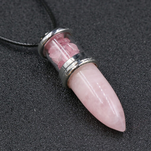 Natural Gem Stone Charms Necklace - Image 4